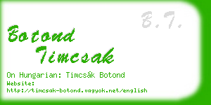 botond timcsak business card