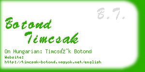 botond timcsak business card